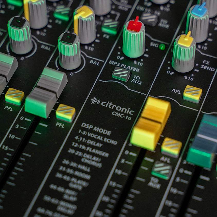 Citronic CMC-series 16 Channel Mixing Console - DSP & USB/PC/BT Player