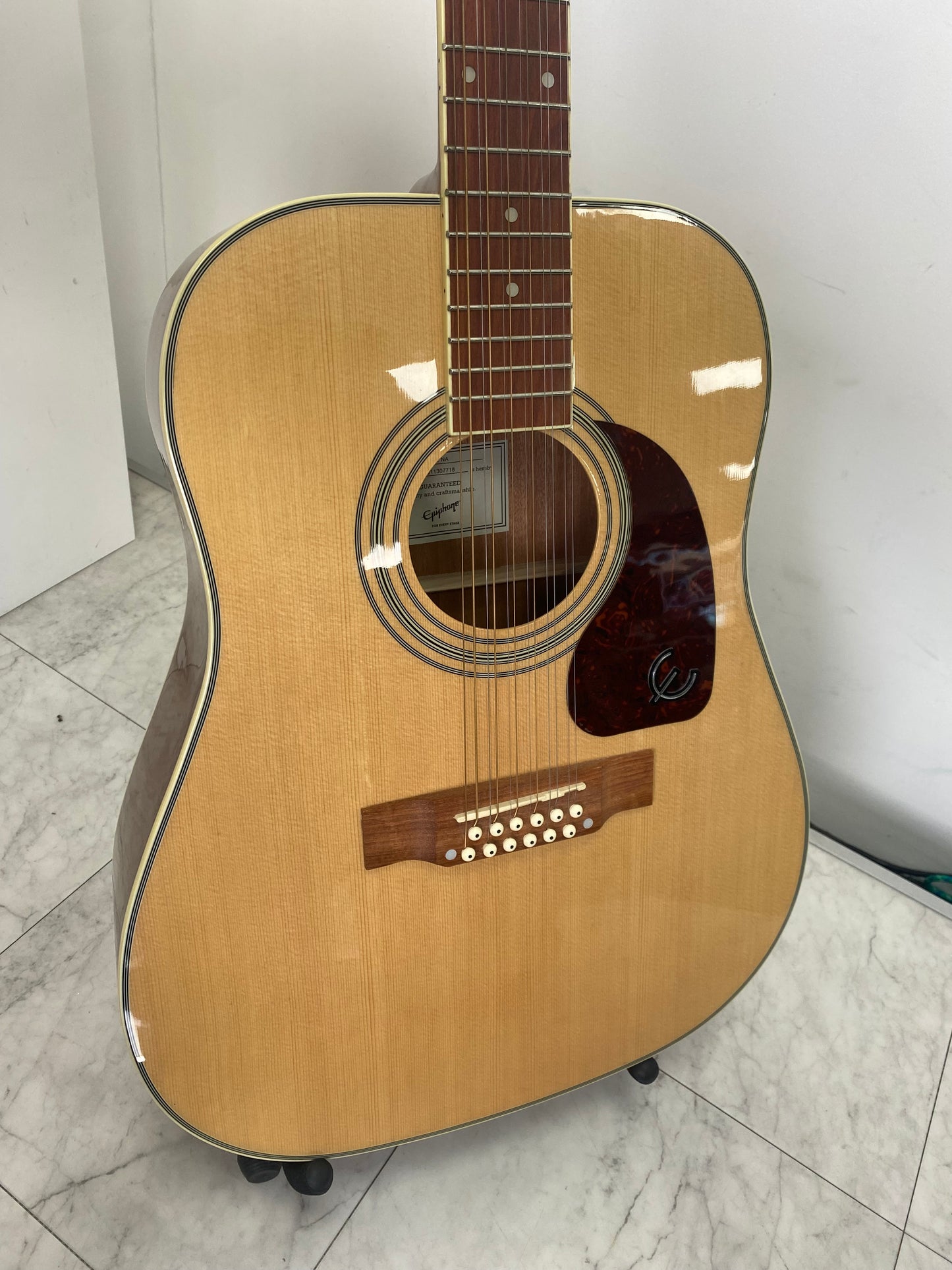 USED Epiphone DR 212 NA 12 String Acoustic Guitar inc. Hard Case