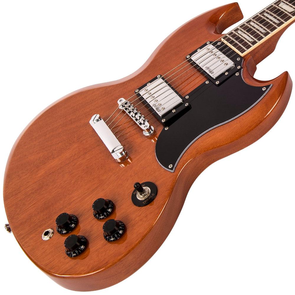 Vintage VS6 ReIssued Electric Guitar - Natural Mahogany