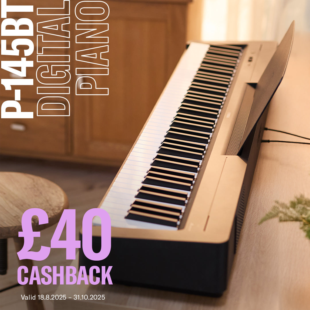 Yamaha P-145BT Portable Piano Black with Bluetooth