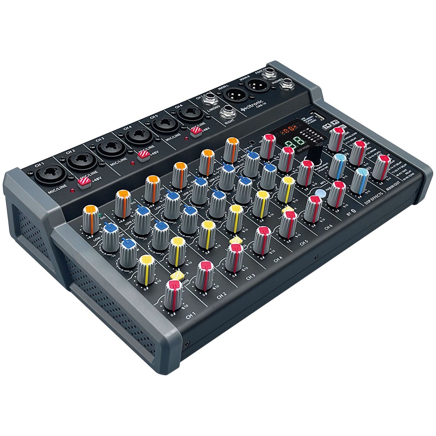 Citronic CMC-series 10 Channel Mixing Console - DSP & USB/PC/BT Player