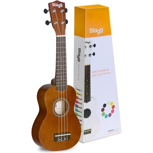 Stagg Soprano Ukulele (with Black Nylon Gigbag)