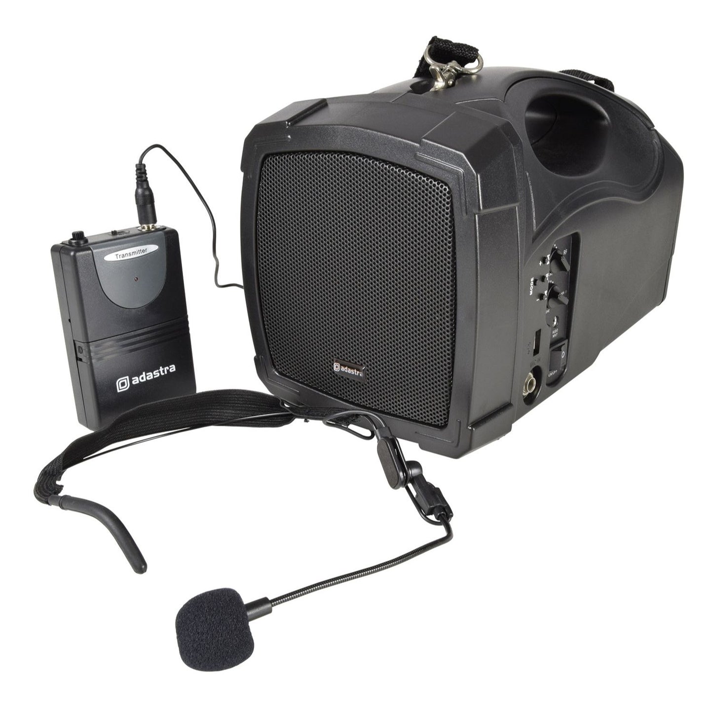 Adastra Handheld PA System with Neckband Mic and Bluetooth