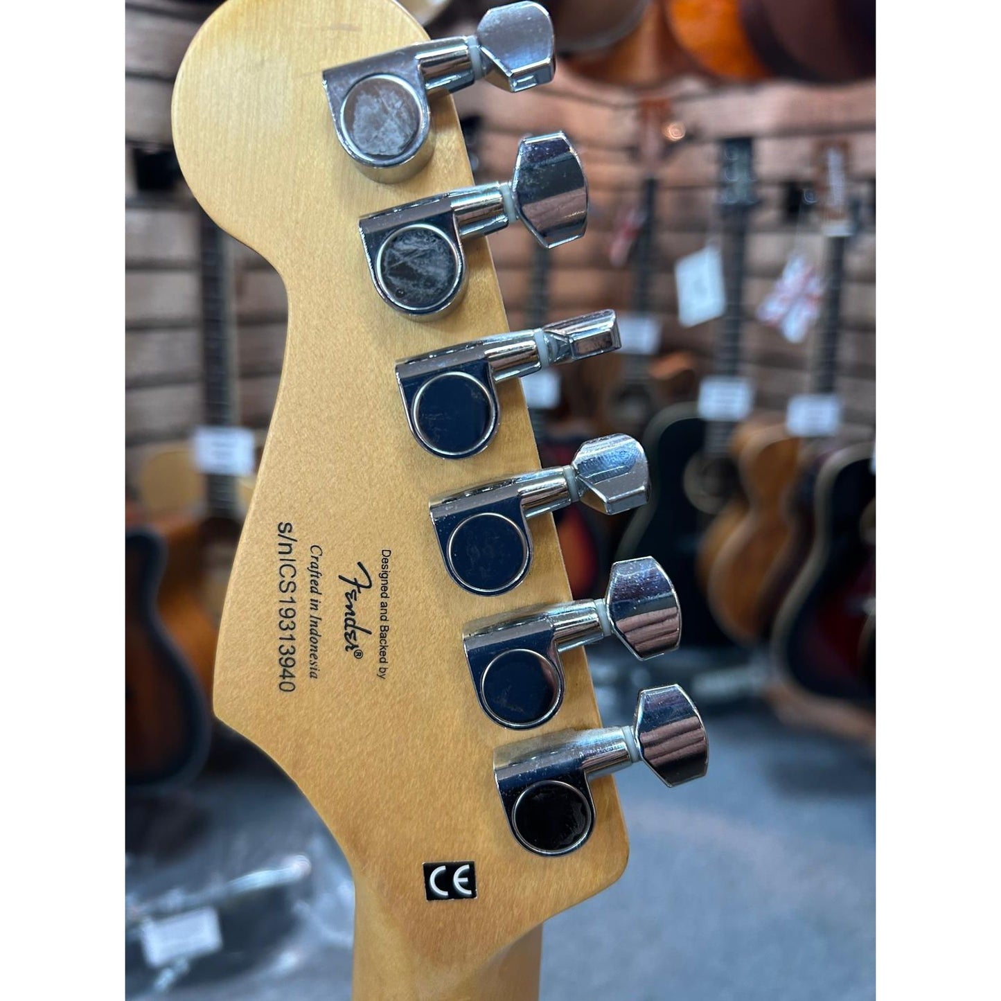 Squier by Fender Black HSS Stratocaster Guitar