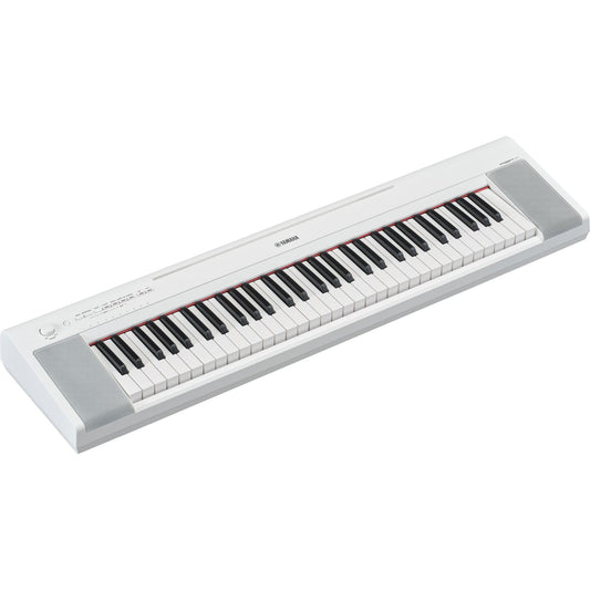 NP-15 Piaggero 61-Key Slimline Home Keyboard in White