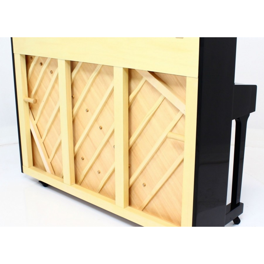 Steinhoven SU113 Small Upright Piano in Polished Ebony