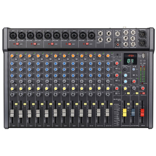 Citronic CMC-series 18 Channel Mixing Console - DSP & USB/PC/BT Player