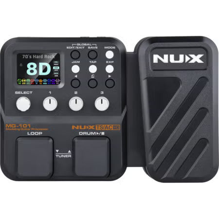 NUX MG-101 Modeling Multi FX Guitar Processor/Loop Pedal - USB