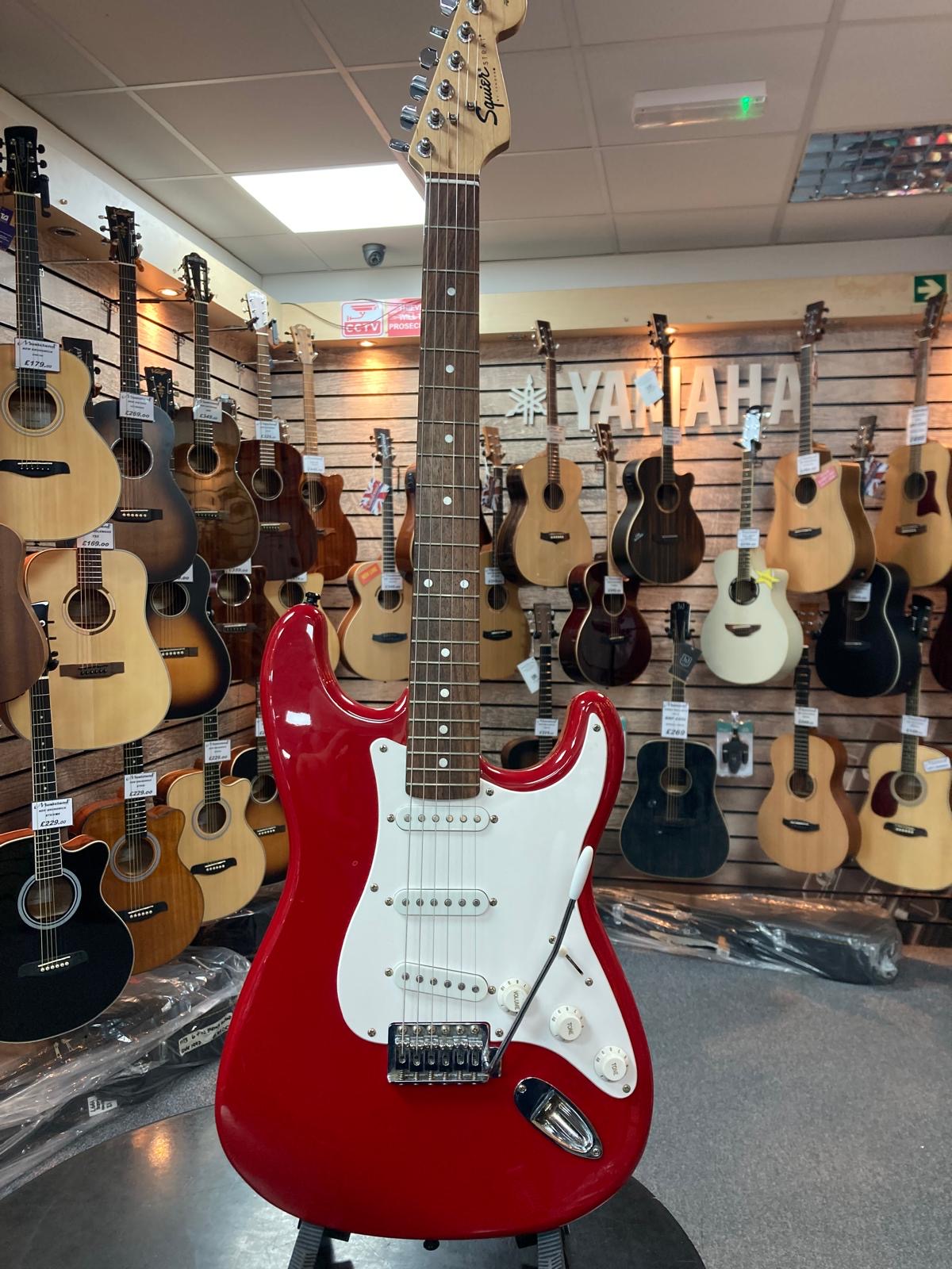 Squier by Fender Stratocaster Electric Guitar - Red