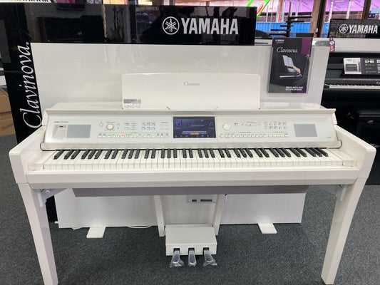 *SOLD* Yamaha CVP 809 Clavinova Digital Piano & Bench - Polished White