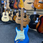 Jim Deacon Metallic Blue Stratocaster Guitar - Left Handed