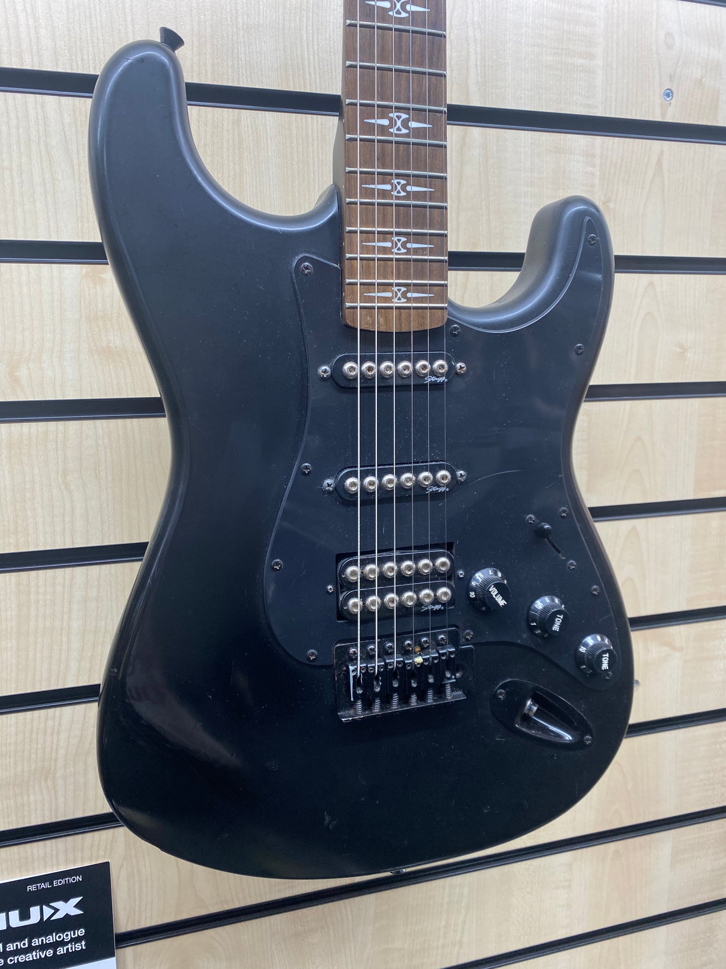 Stagg Matte Black Stratocaster Electric Guitar