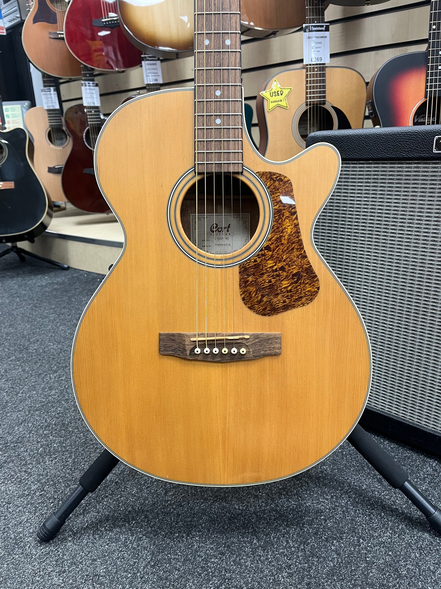 Beautiful Cort L100F NS Electro Acoustic Guitar