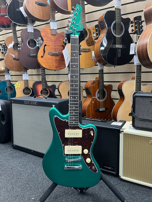Beautiful Emerald Green Tanglewood Northstar NSP4EG - 'Jazzmaster' Style Guitar