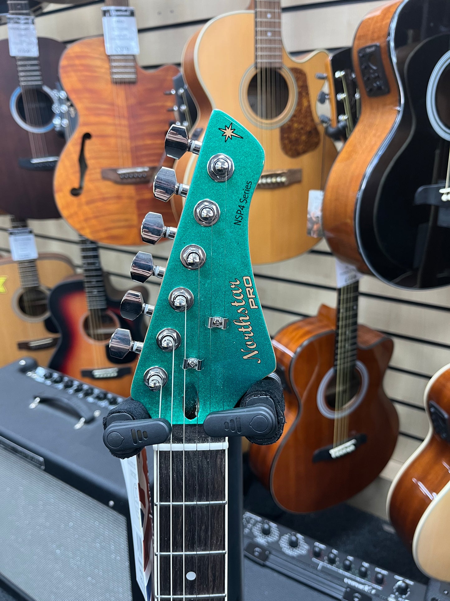 Beautiful Emerald Green Tanglewood Northstar NSP4EG - 'Jazzmaster' Style Guitar