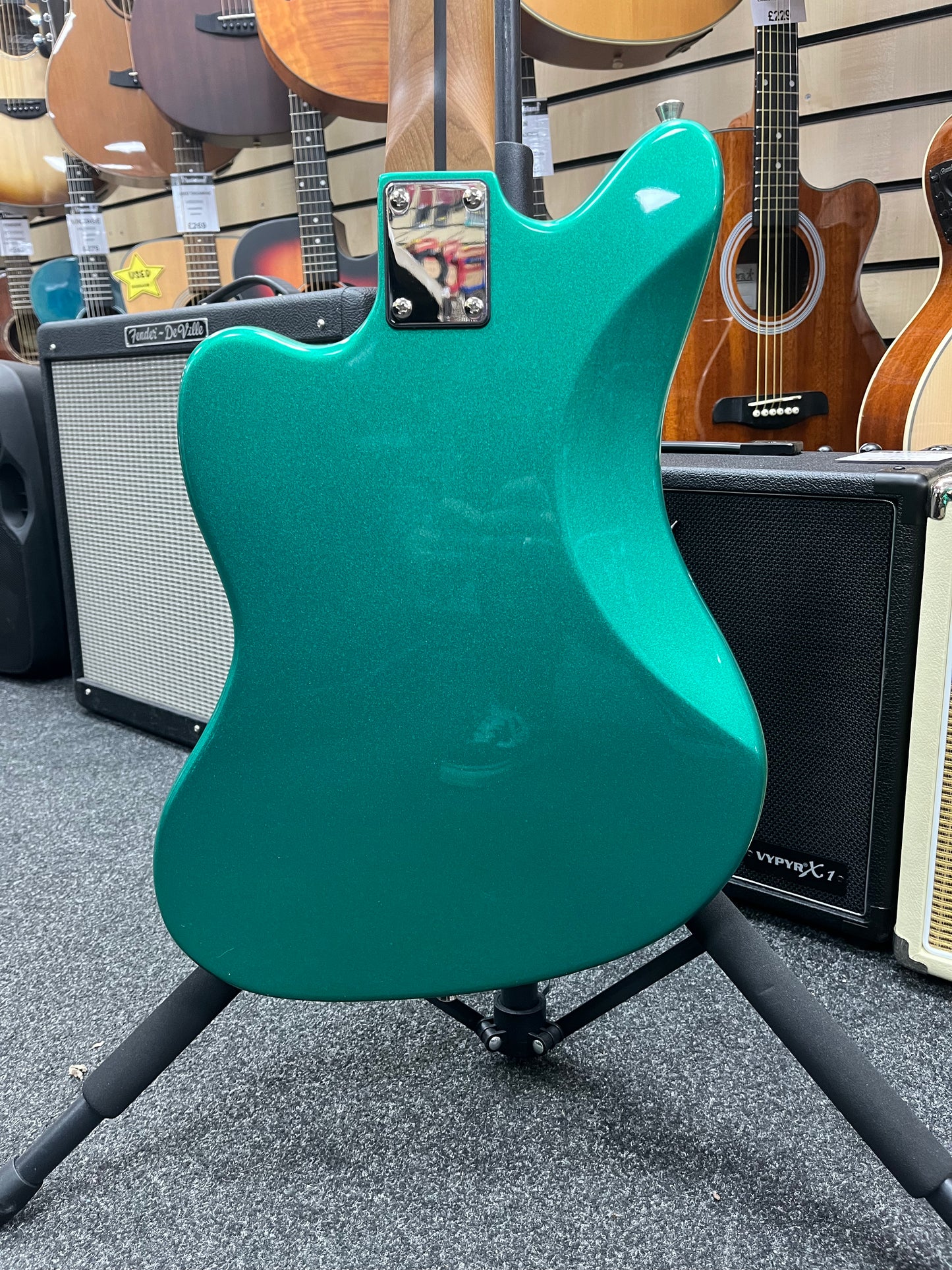 Beautiful Emerald Green Tanglewood Northstar NSP4EG - 'Jazzmaster' Style Guitar