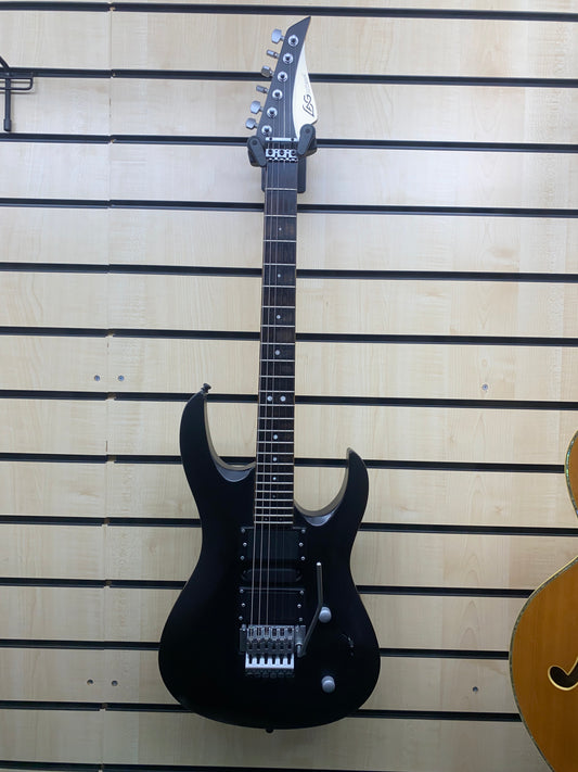 Lag Arkane AM100 Electric Guitar in Matte Black w/Floyd Rose