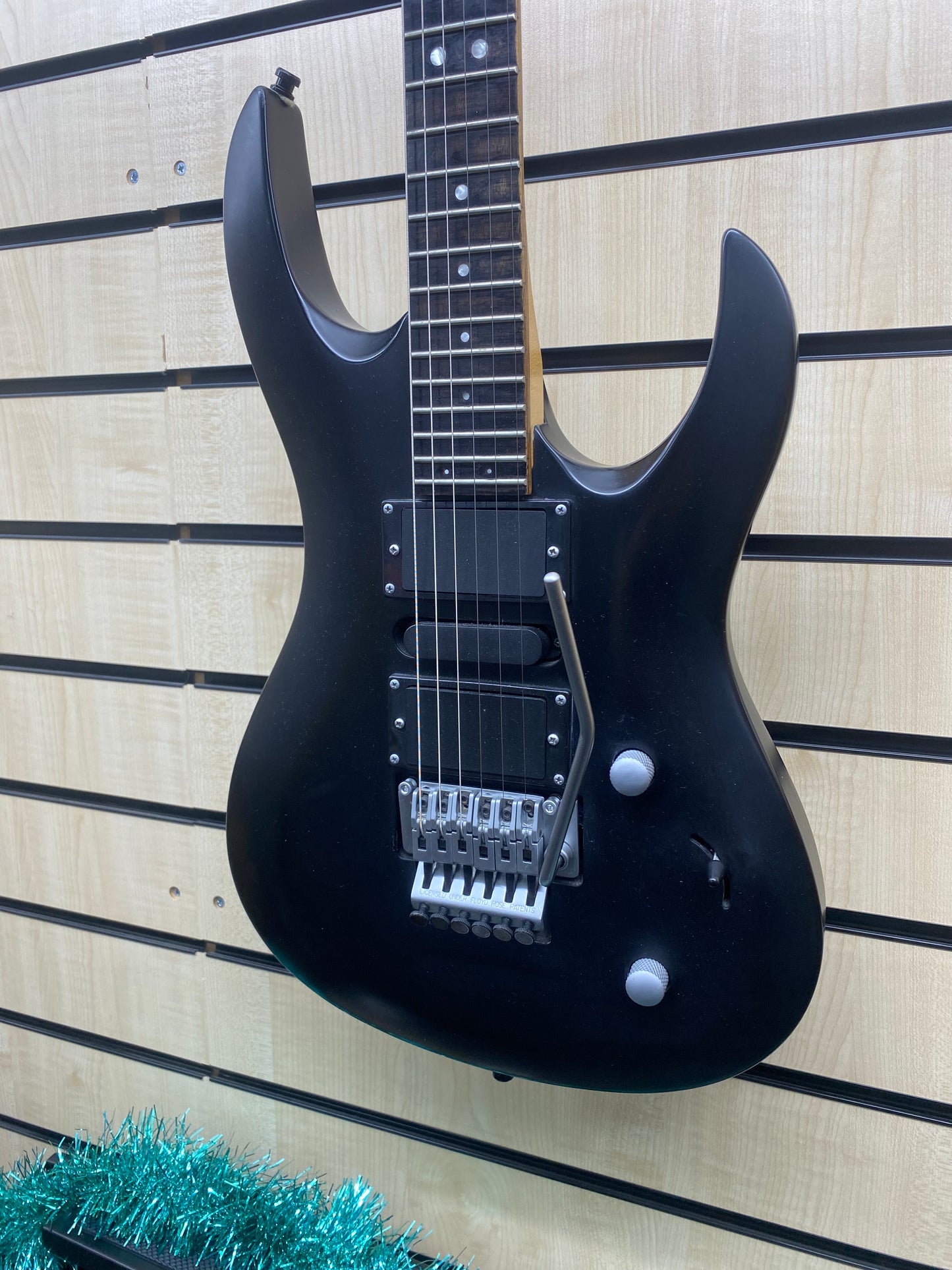 Lag Arkane AM100 Electric Guitar in Matte Black w/Floyd Rose