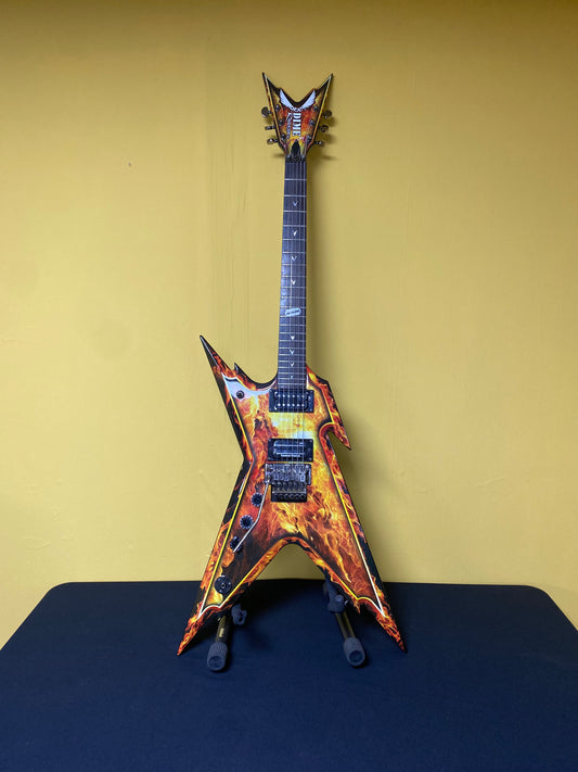Dean Dime Razorback Explosion/Fire Finish & Hard Case - Floyd Rose, Left Handed