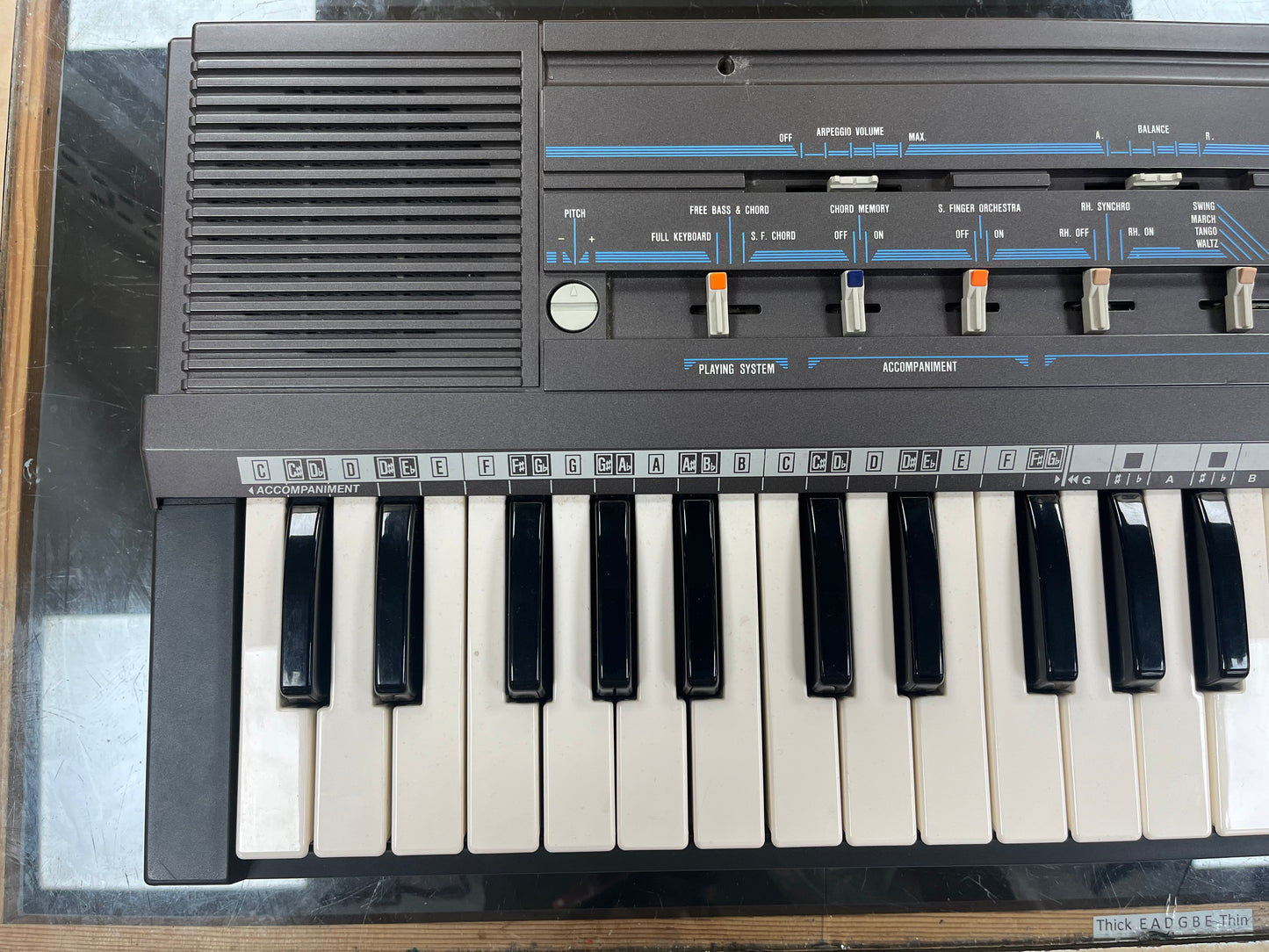 Vintage 1980s Farfisa FK 50 49 Key Keyboard & Manual, Box