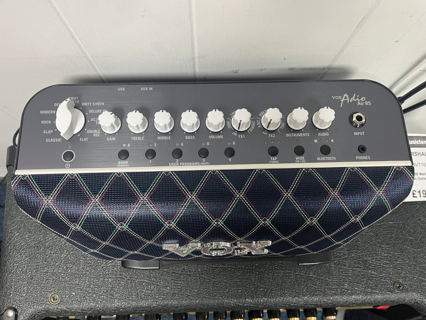 VOX Adio Air BS - 50-Watt Portable Modelling Bass Amp & Bluetooth Speaker