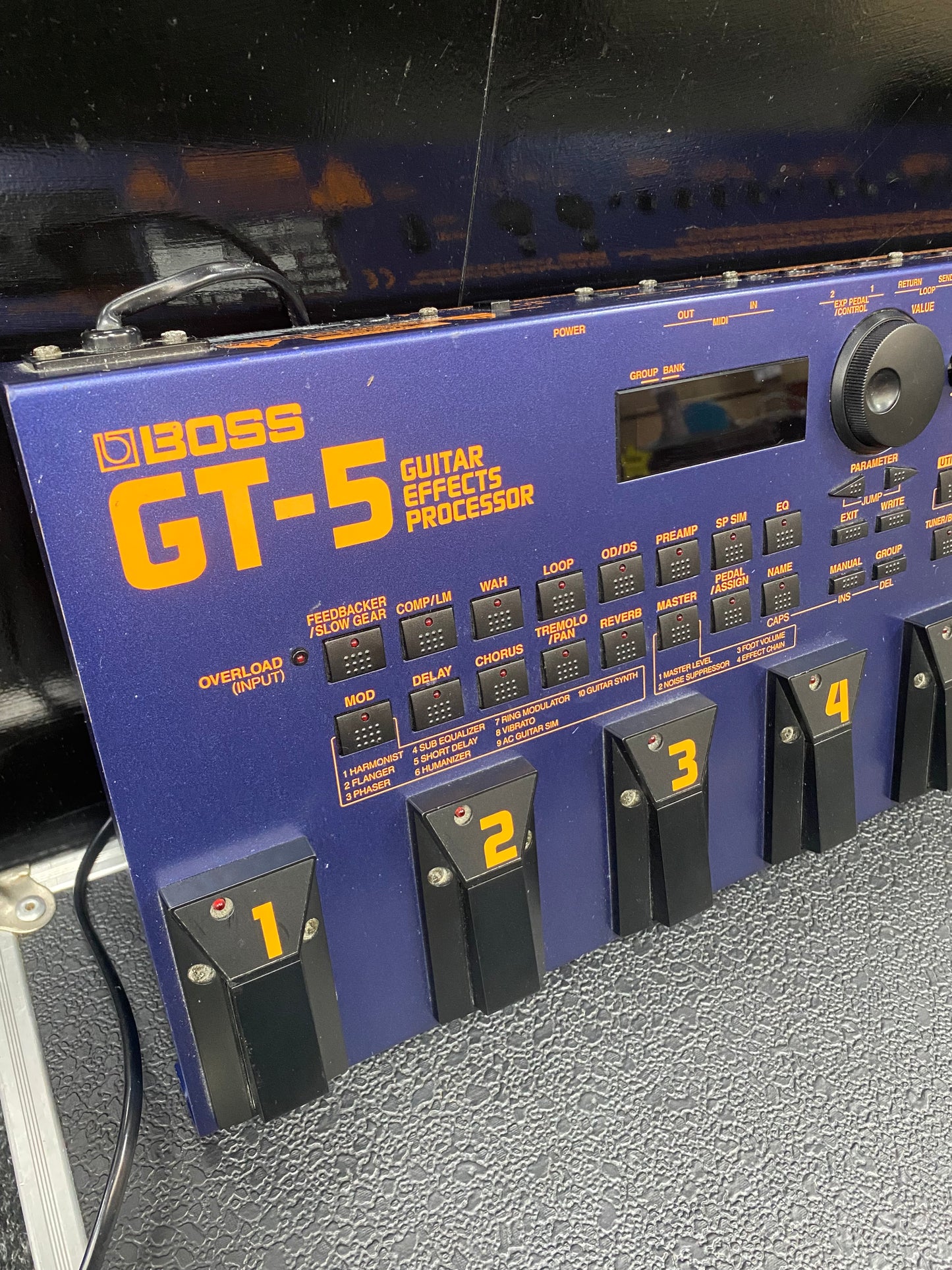 Vintage 1990s Boss GT-5 Multi Guitar Effects Pedal & Hard Case