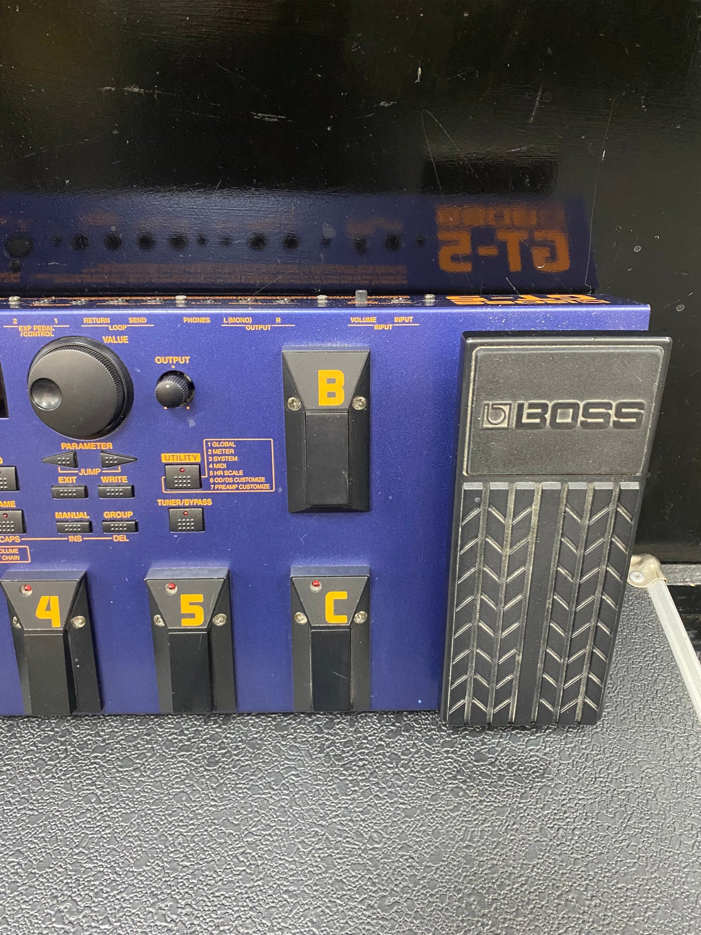 Vintage 1990s Boss GT-5 Multi Guitar Effects Pedal & Hard Case