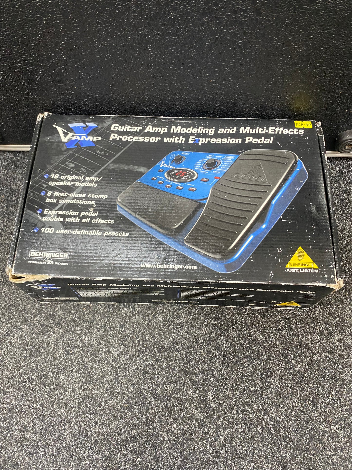 Behringer V-amp X Multi Effect Guitar Pedal & Box, Instructions