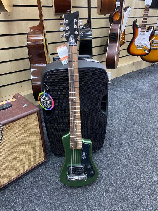 Hofner 'Shorty' Electric Guitar in Cadillac Green & Case