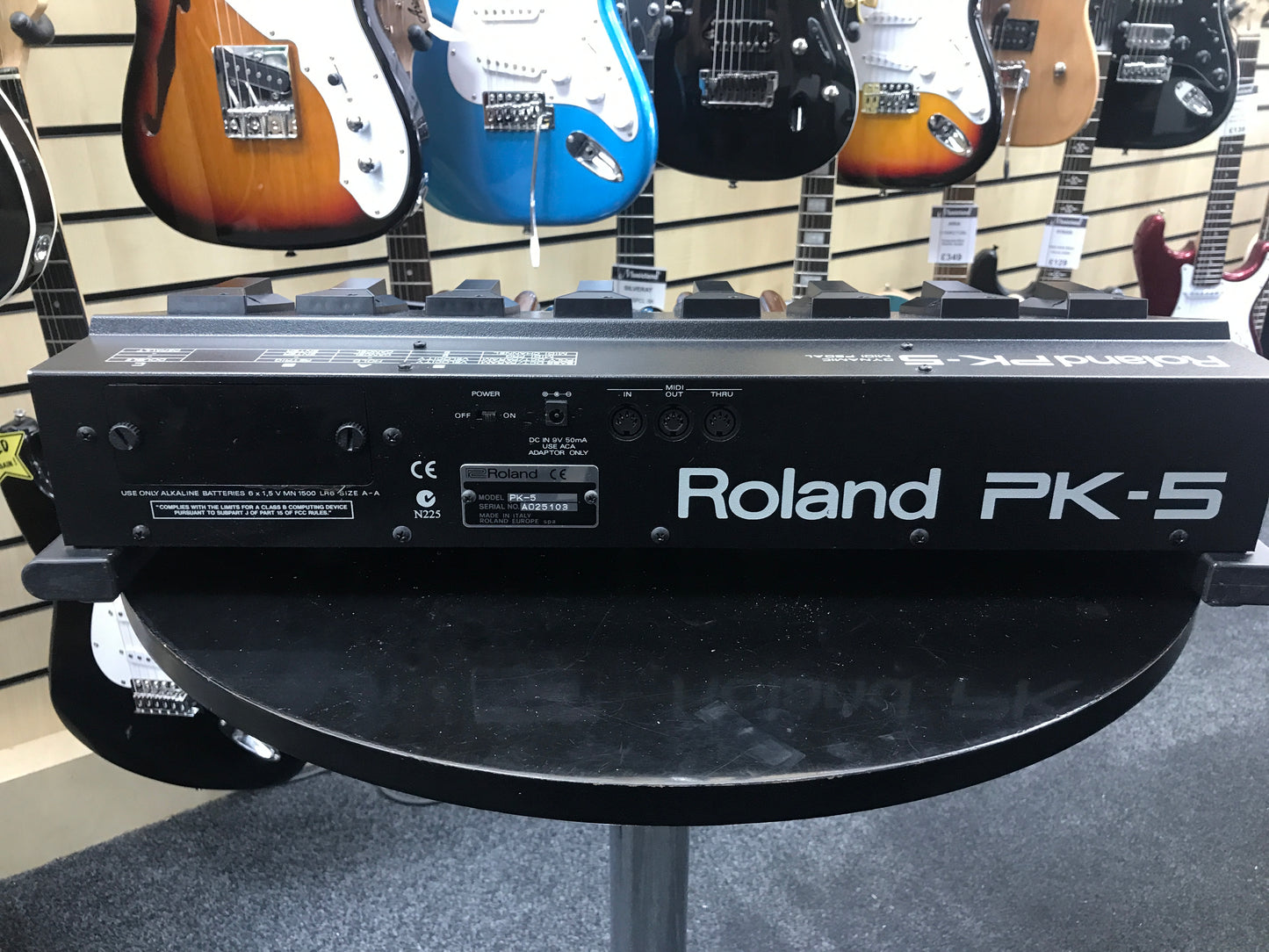 Roland PK5 Bass Pedal Board