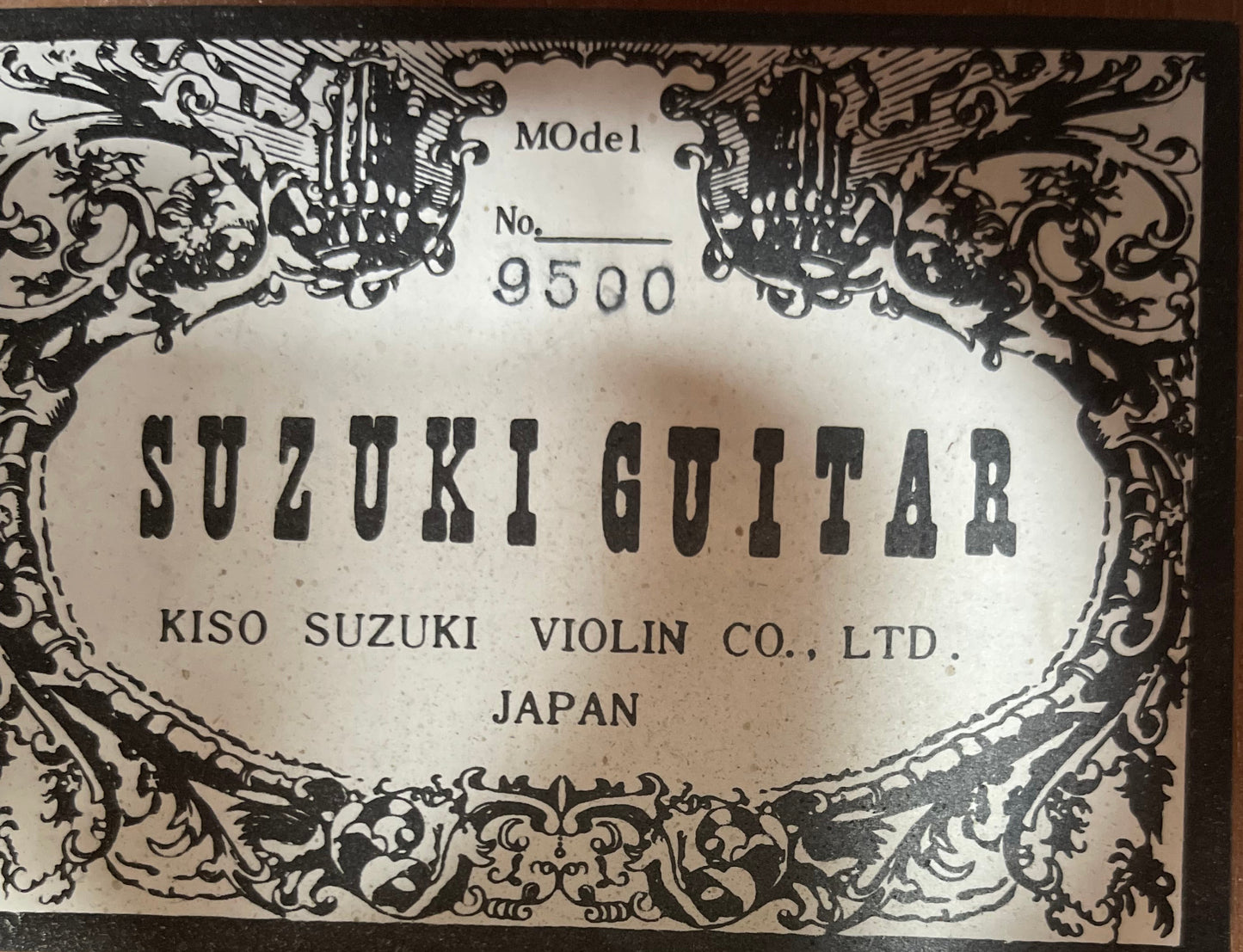 Kiso Suzuki 9500 Classical Guitar 1970s