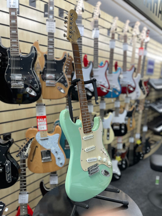 Squier by Fender Stratocaster Electric Guitar - Surf Green.