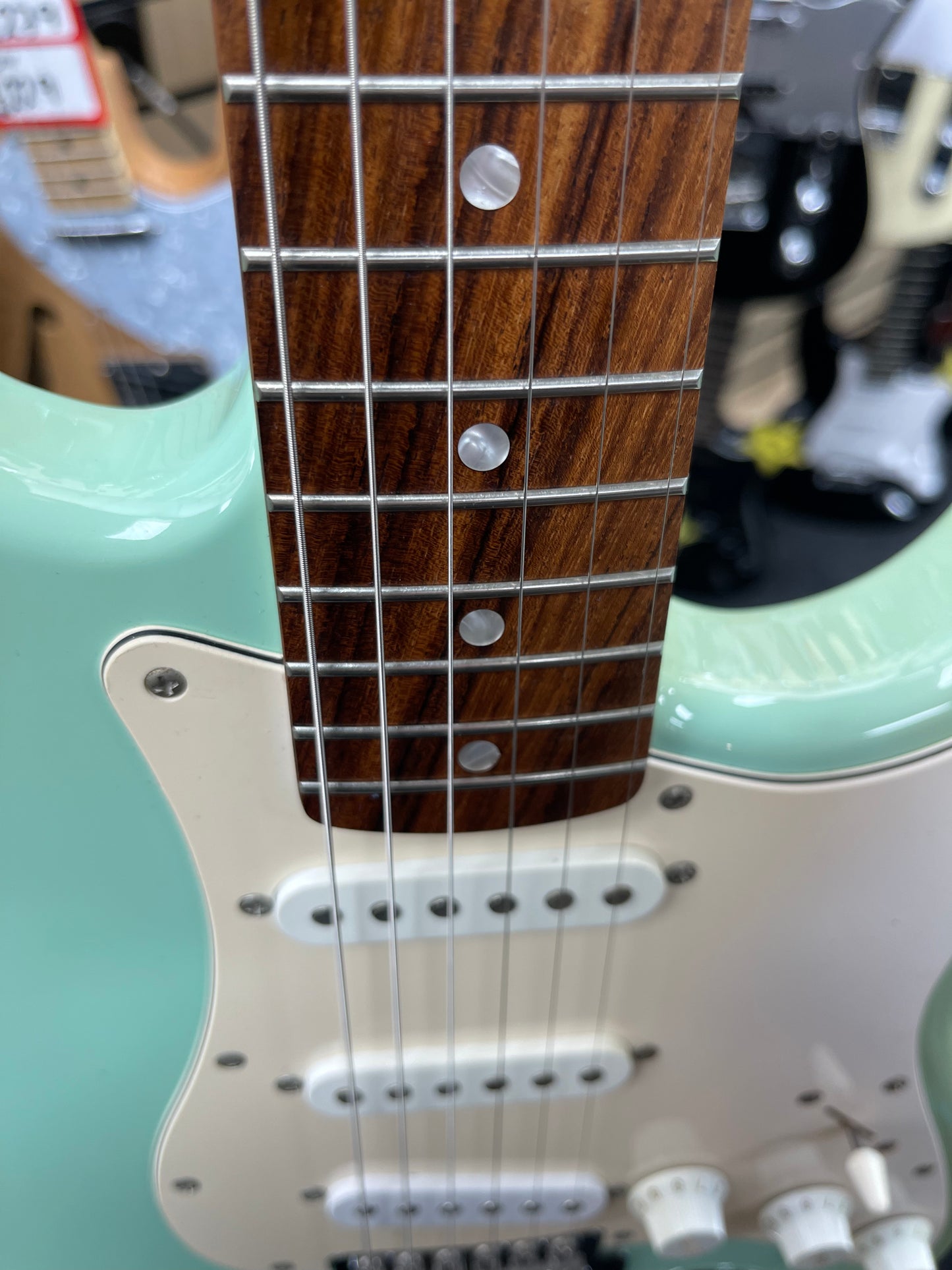 Squier by Fender Stratocaster Electric Guitar - Surf Green.