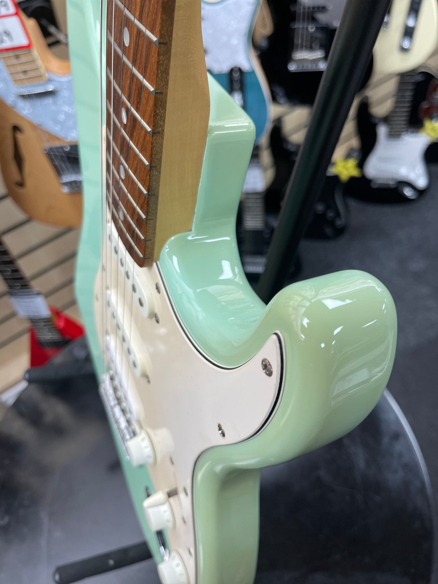 Squier by Fender Stratocaster Electric Guitar - Surf Green.