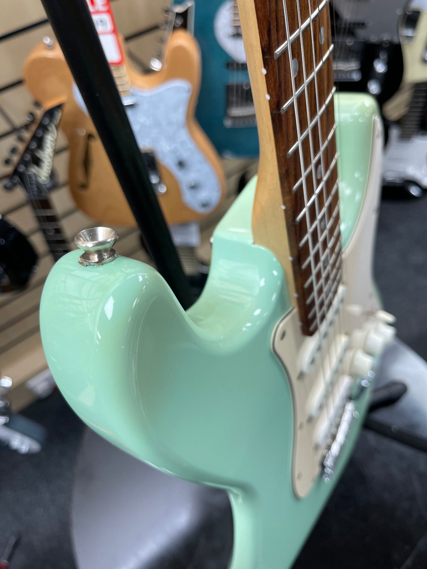 Squier by Fender Stratocaster Electric Guitar - Surf Green.