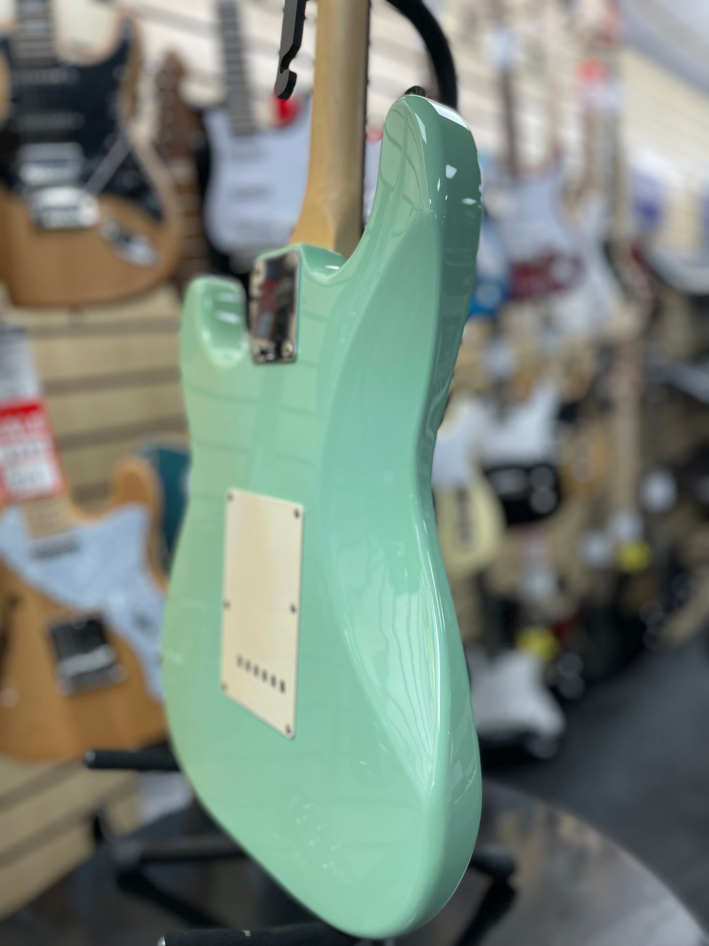 Squier by Fender Stratocaster Electric Guitar - Surf Green.