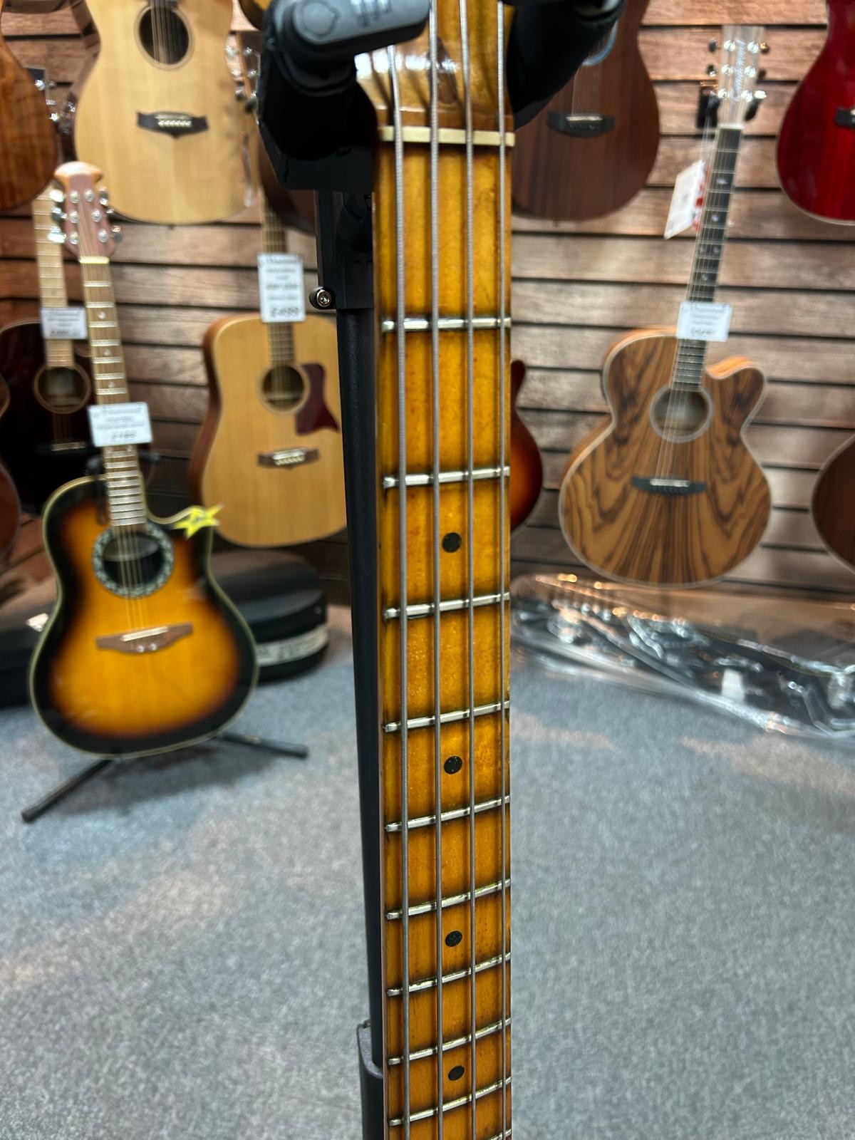 Vintage 1975 Sunburst Fender Precision P Bass & Hard Case