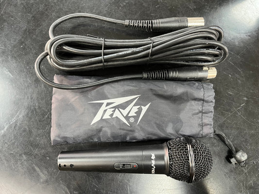 Peavey PVi 100 Cardioid Dynamic Microphone w/ Pouch and XLR-XLR Cable