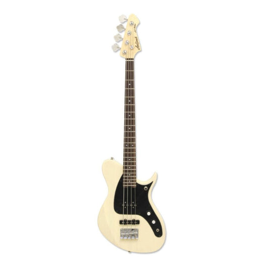 Aria Pro II J-B Jet Bass Guitar - See-Through Vintage White