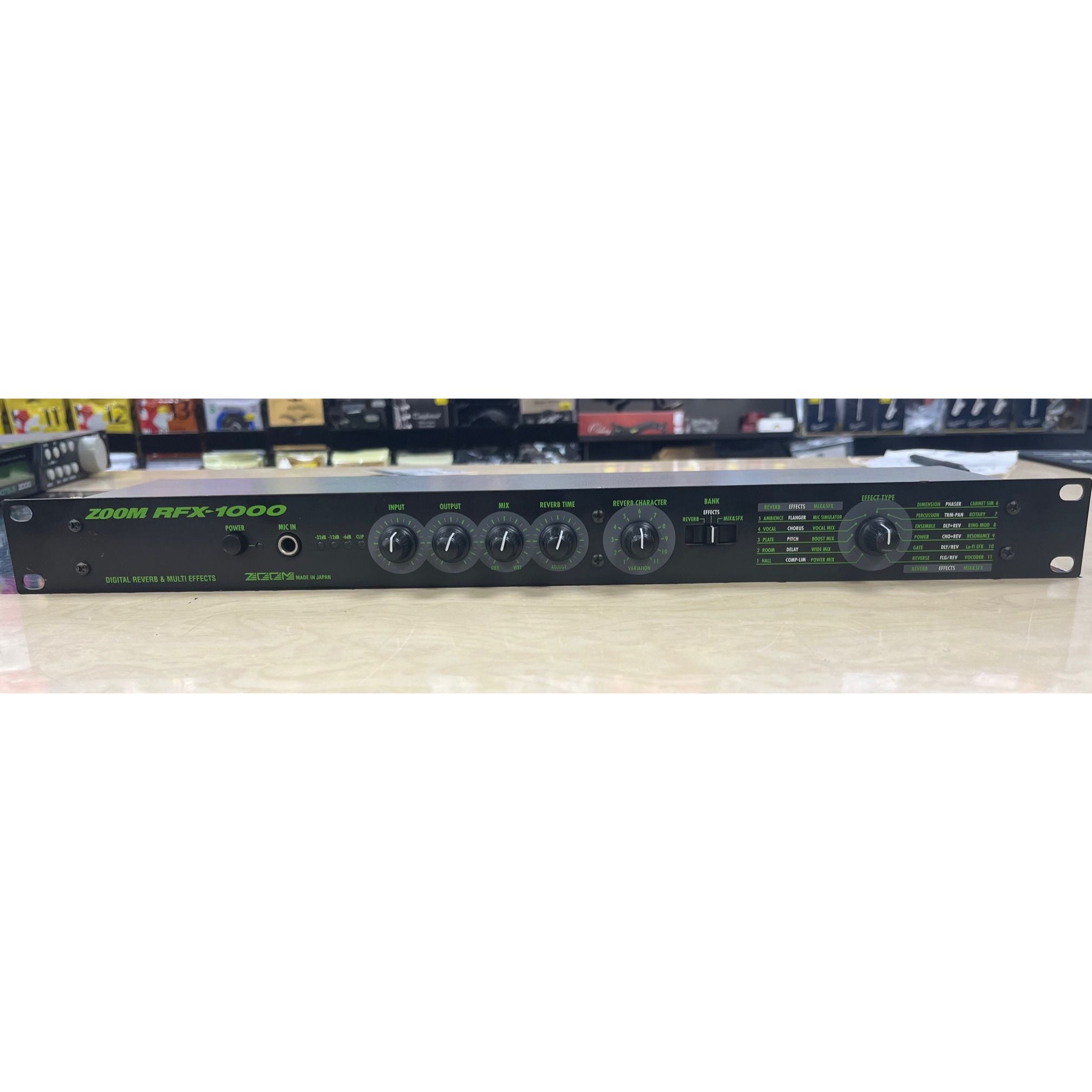 Zoom RFX-1000 Digital Reverb & Multi Effects Rack Unit β Musicland (UK) Ltd