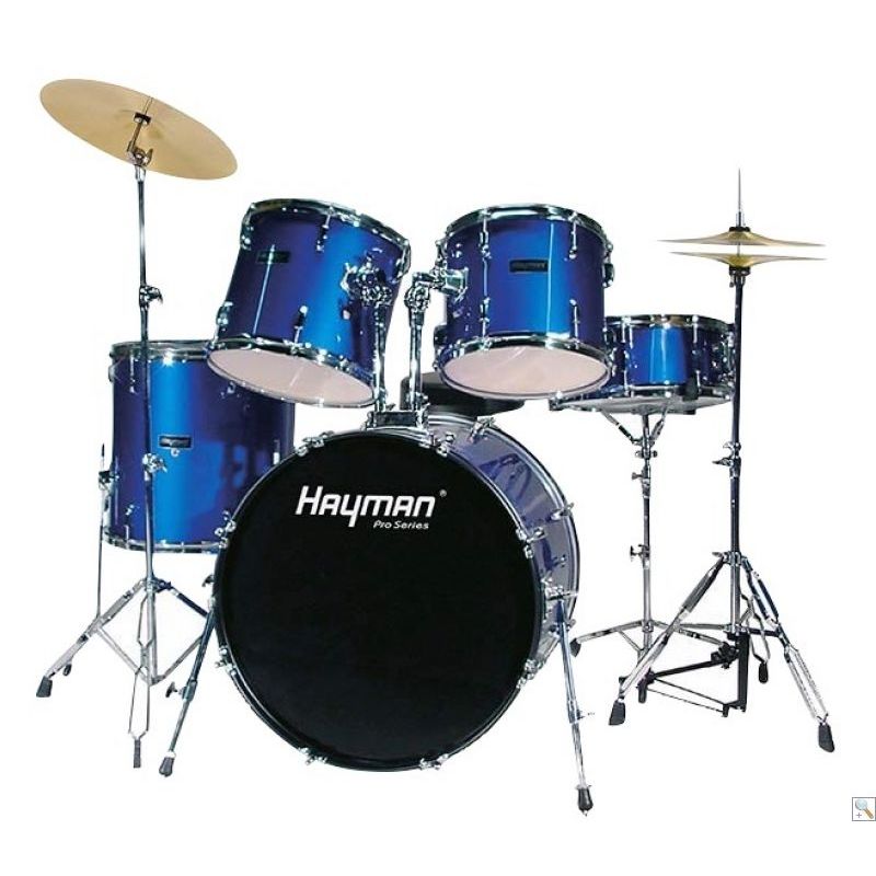 EX-DISPLAY Hayman 5 Piece Drum Kit - Metallic Blue