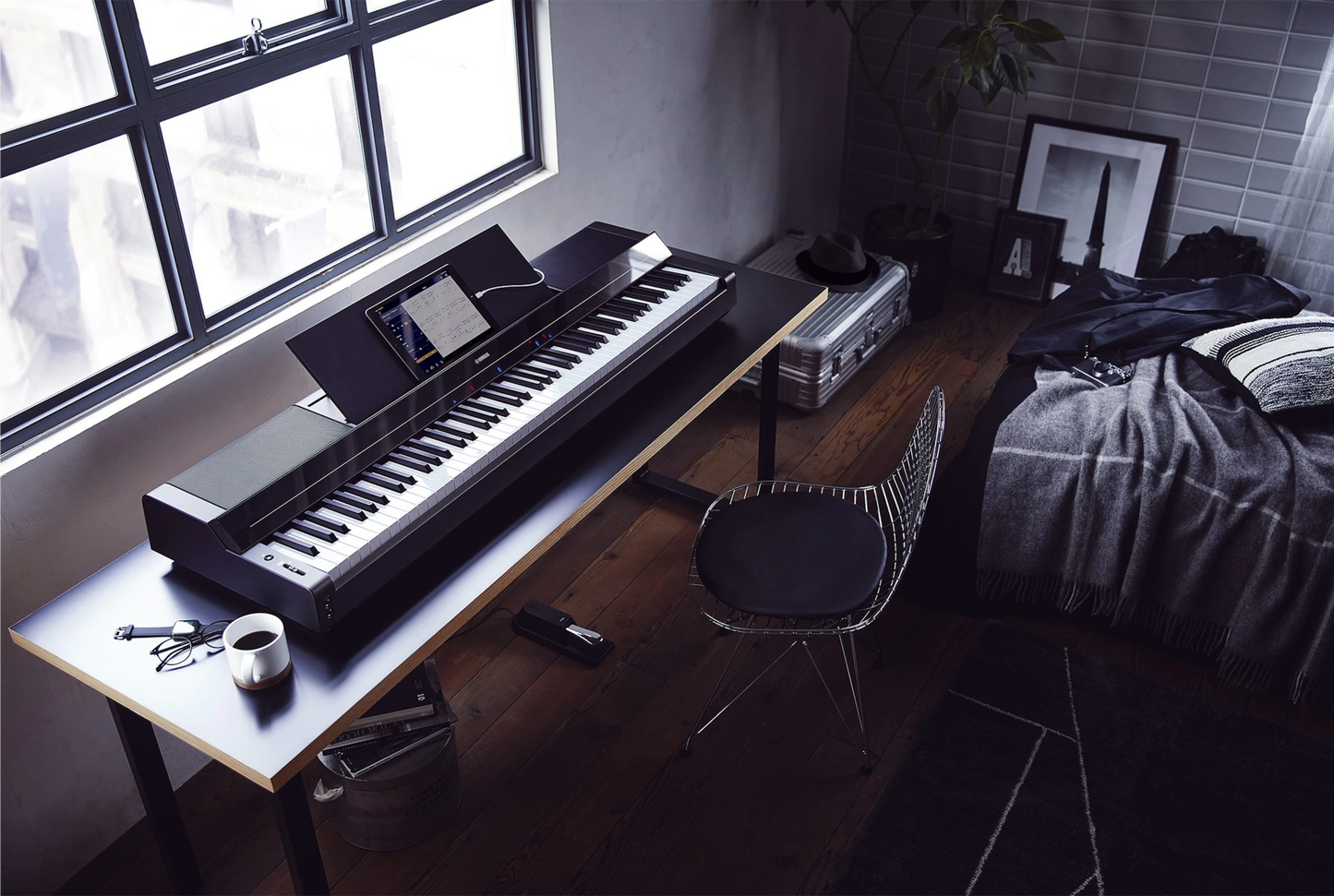 P-S500 White Digital Piano Pack Complete with Stand and Pedal Attachment